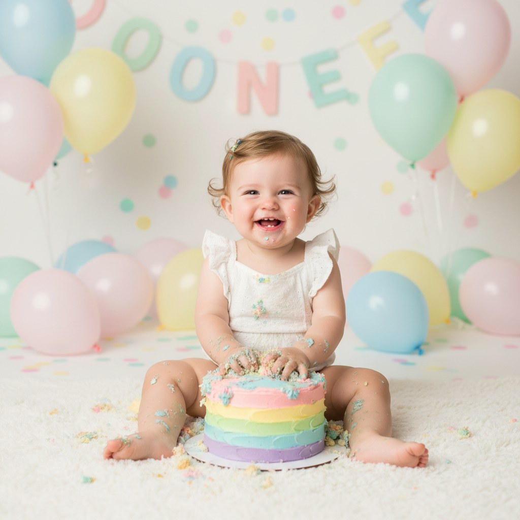 Milestone — 1 yaş pasta çekimi